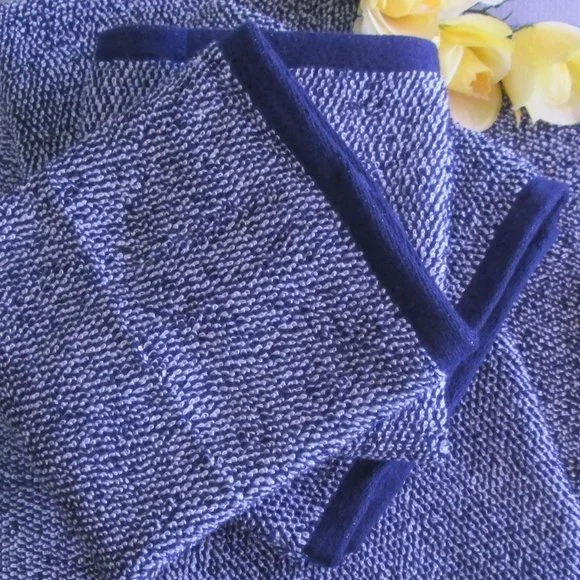 💖 SONOMA NAVY HEATHERED ULTIMATE BATH TOWELS – SET OF 6 💖 - Picture 13 of 15